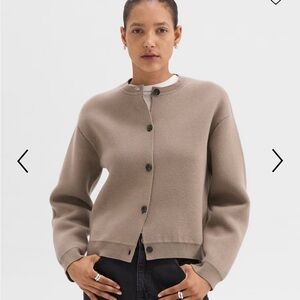 Structured Cardigan in Cotton